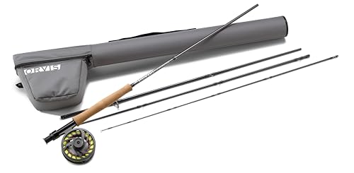 Orvis Clearwater Fly Rod Outfit - Fishing Rod and Reel Combo Starter Kit, Grey - 8 Line WTS., 9
