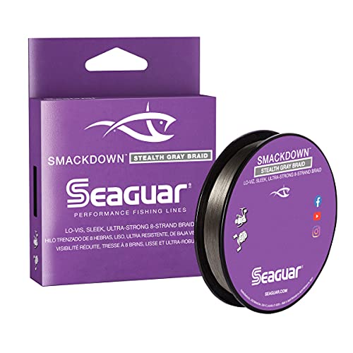 Seaguar Smackdown Low Visibility Fishing Line 30lbs, 150yds Break Strength/Length, Stealth Gray - 30SDSG150