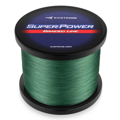 KastKing SuperPower Braided Fishing Line,Moss Green,20 LB,327 Yds